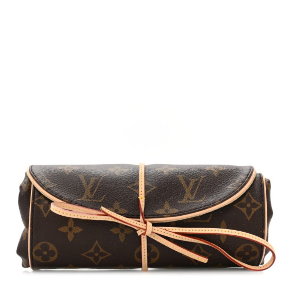 Louis Vuitton  Monogram Canvas Jewelry Roll Accessory Travel Case  (SN1039)